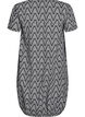 Short-sleeved cotton dress with print, Black, Packshot image number 1