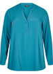 FLASH - Shirt blouse with long sleeves, Green, Packshot image number 0