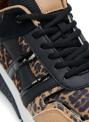 Wide fit sneakers with leopard print, Leopard Print, Packshot image number 3