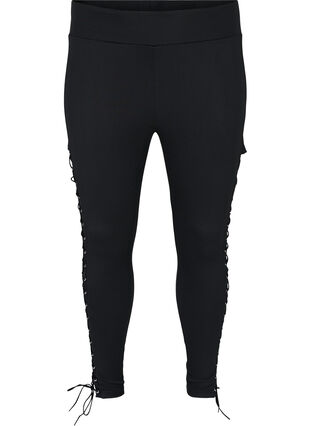 Lace leggings, Black, Packshot image number 0
