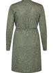 Long jersey cardigan with tie-belt, Green, Packshot image number 1