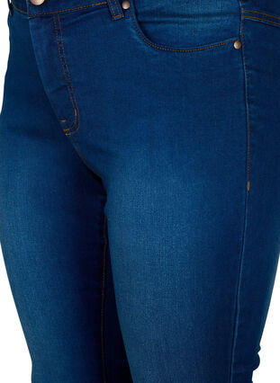 Slim fit Emily jeans with normal waist, Blue denim, Packshot image number 2