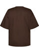 Oversized T-shirt with large photo print, Brown, Packshot image number 1