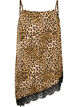 Strappy top with lace and an asymmetrical hem, Brown, Packshot image number 1