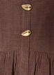 Sleeveless peplum blouse with decorative buttons, Brown, Packshot image number 2