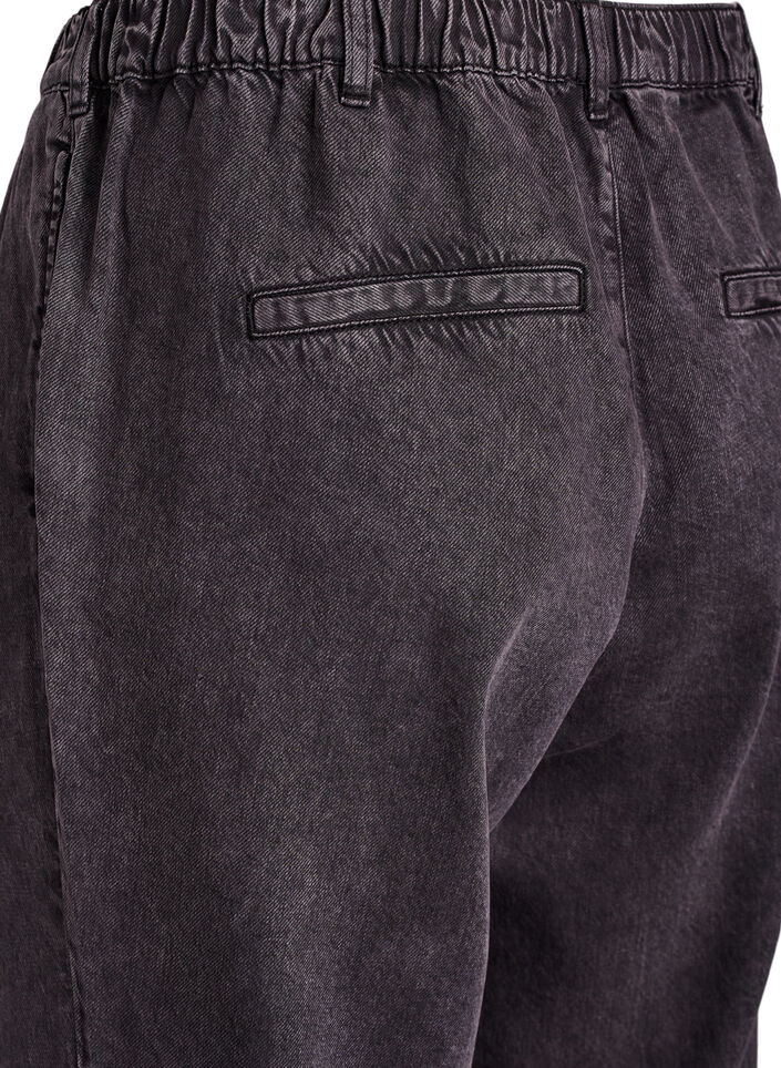 Wide jeans with an elastic waistband, Grey, Packshot image number 3