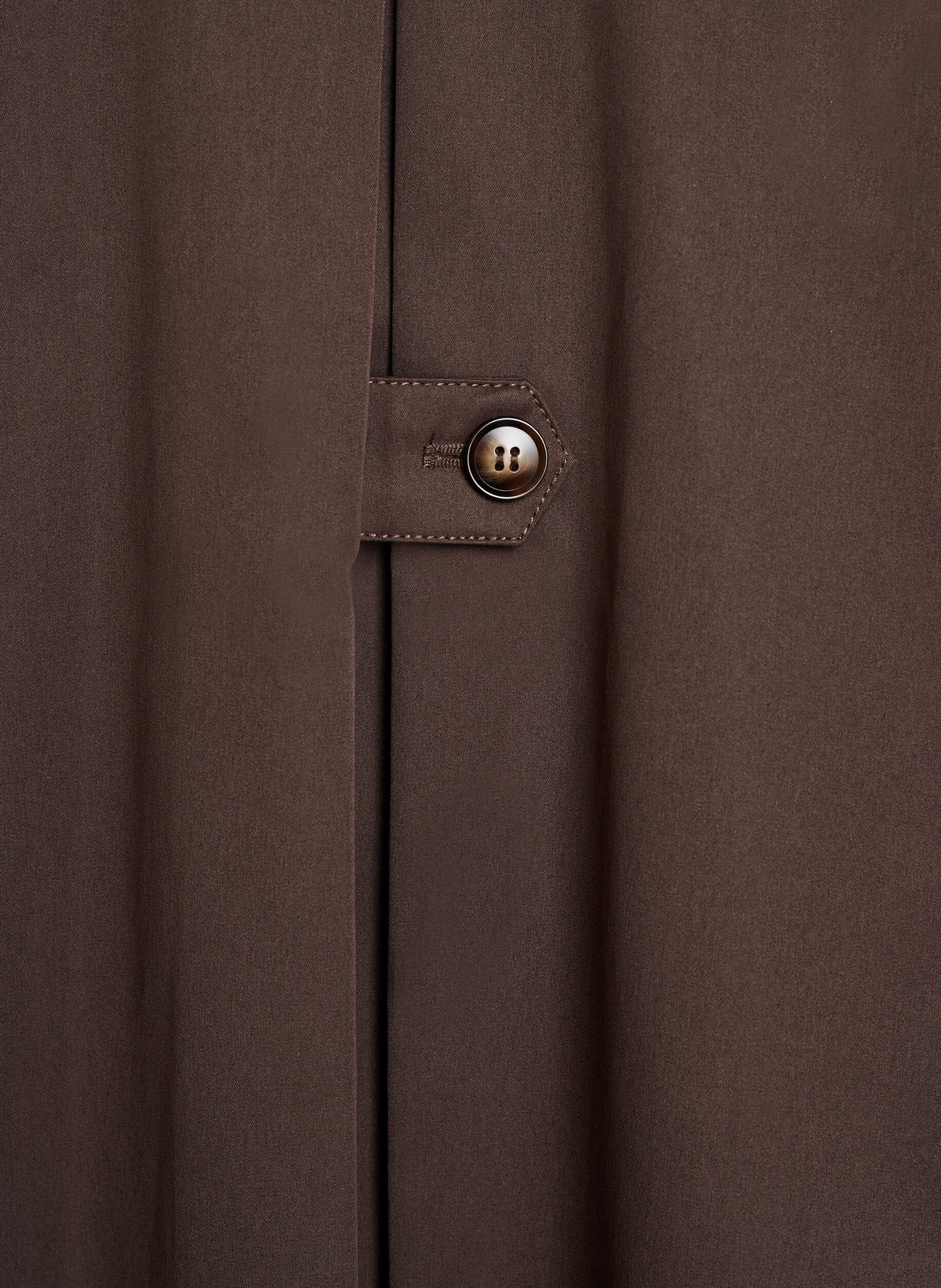 Zizzifashion Short trench coat with collar and raglan sleeves, Brown, Packshot image number 4