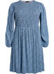 Dress with a smocked top and ditsy floral pattern, Blue, Packshot image number 0