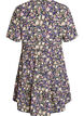 Short sleeve dress with a-line and cutlines, Purple, Packshot image number 1