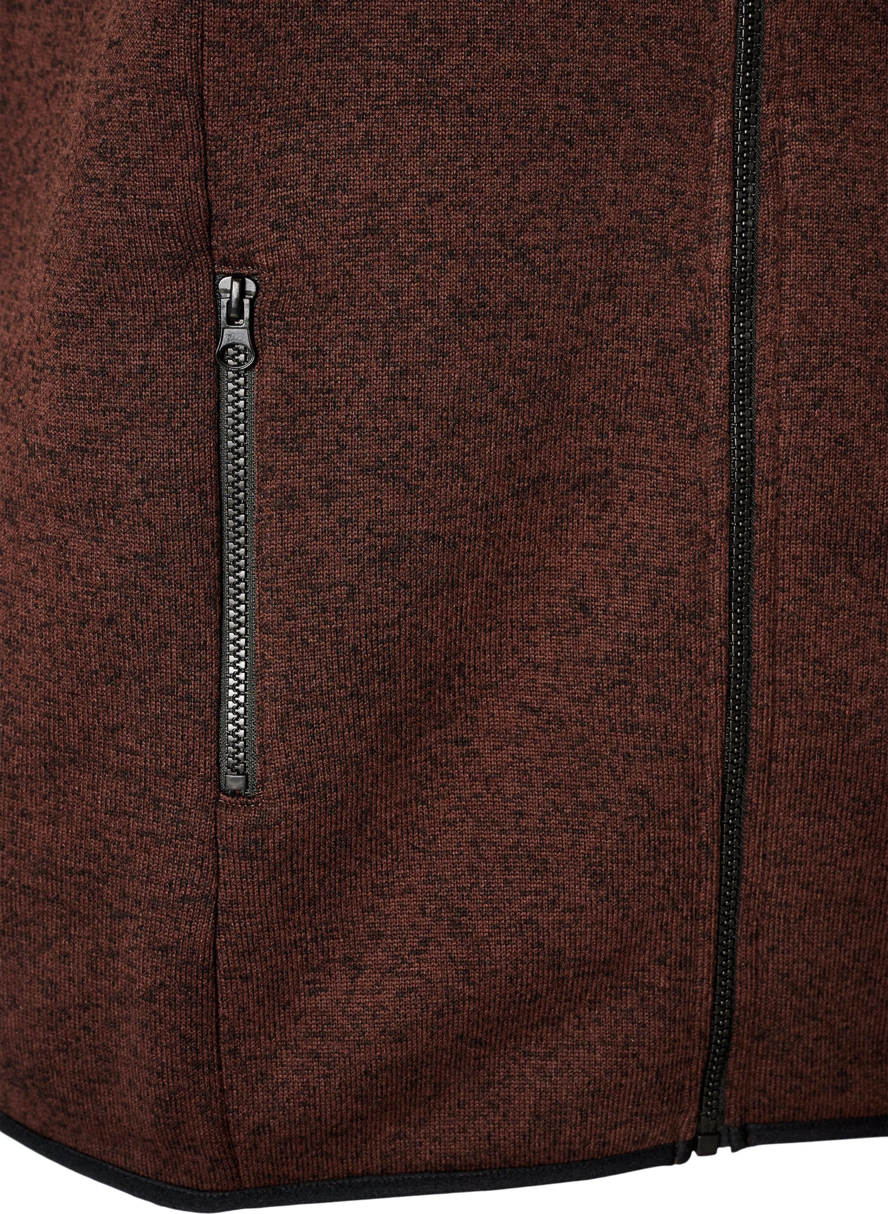 ZizzifashionVest with high neck and zipper, Brown, Packshot image number 3