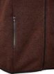 Vest with high neck and zipper, Brown, Packshot image number 3