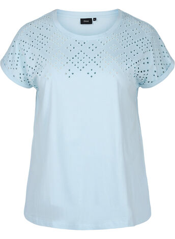 Cotton t-shirt with British embroidery