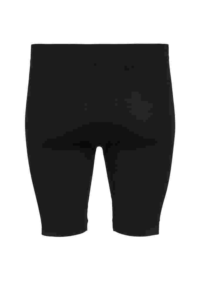 Seamless bike shorts, Black, Packshot image number 1
