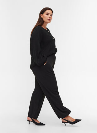 Loose trousers with pockets, Black, Model image number 3