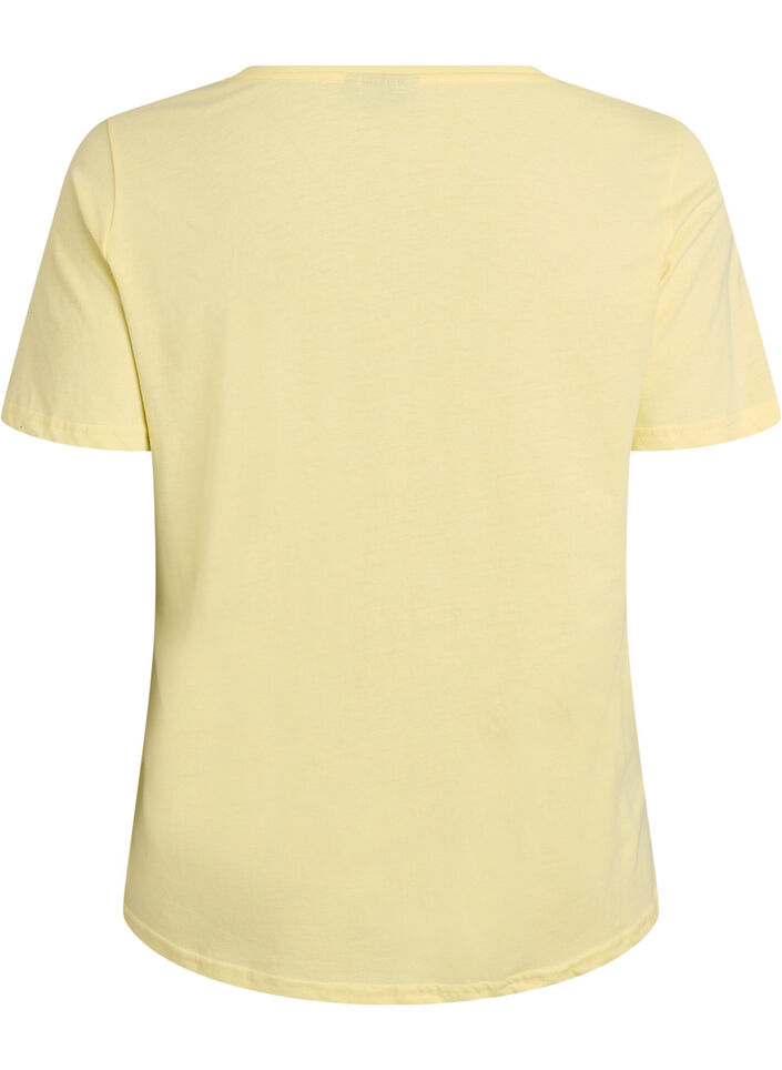 T-shirt with motif, Yellow, Packshot image number 1