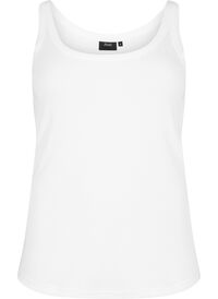 Ribbed tank top in cotton
