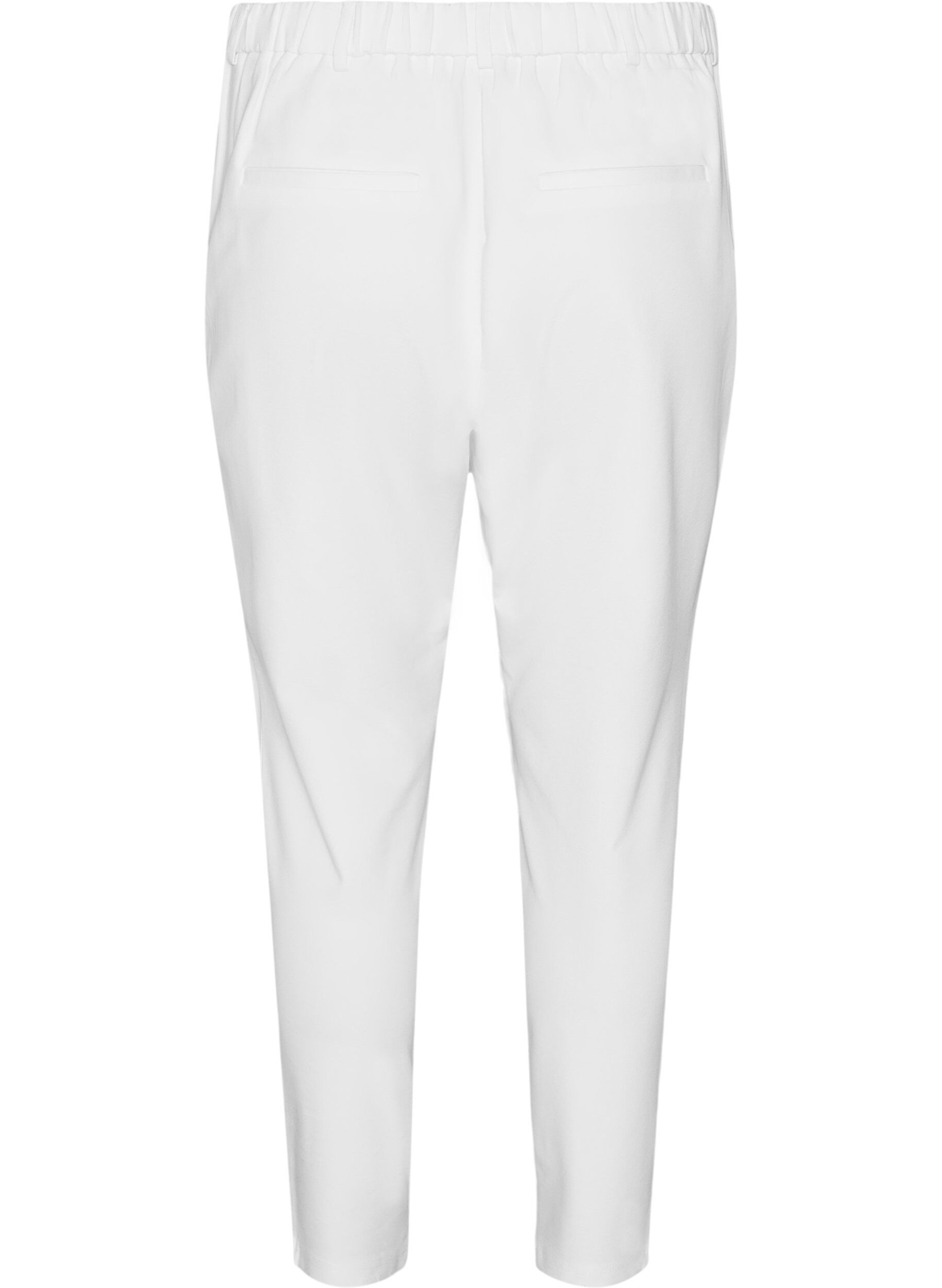 ZizzifashionCropped Maddison trousers, White, Packshot image number 1