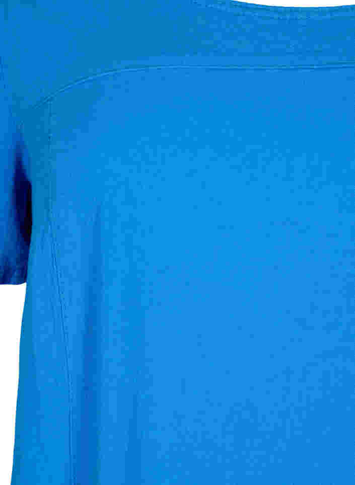 Short-sleeved cotton dress, French Blue, Packshot image number 2