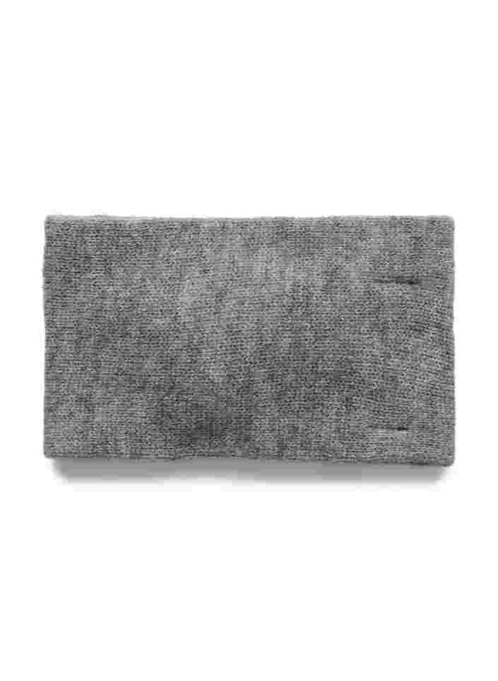 Knitted headband, Medium Grey Melange, Packshot image number 1
