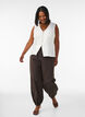 Sleeveless vest with a V-neck and buttons, Vanilla, Model image number 1