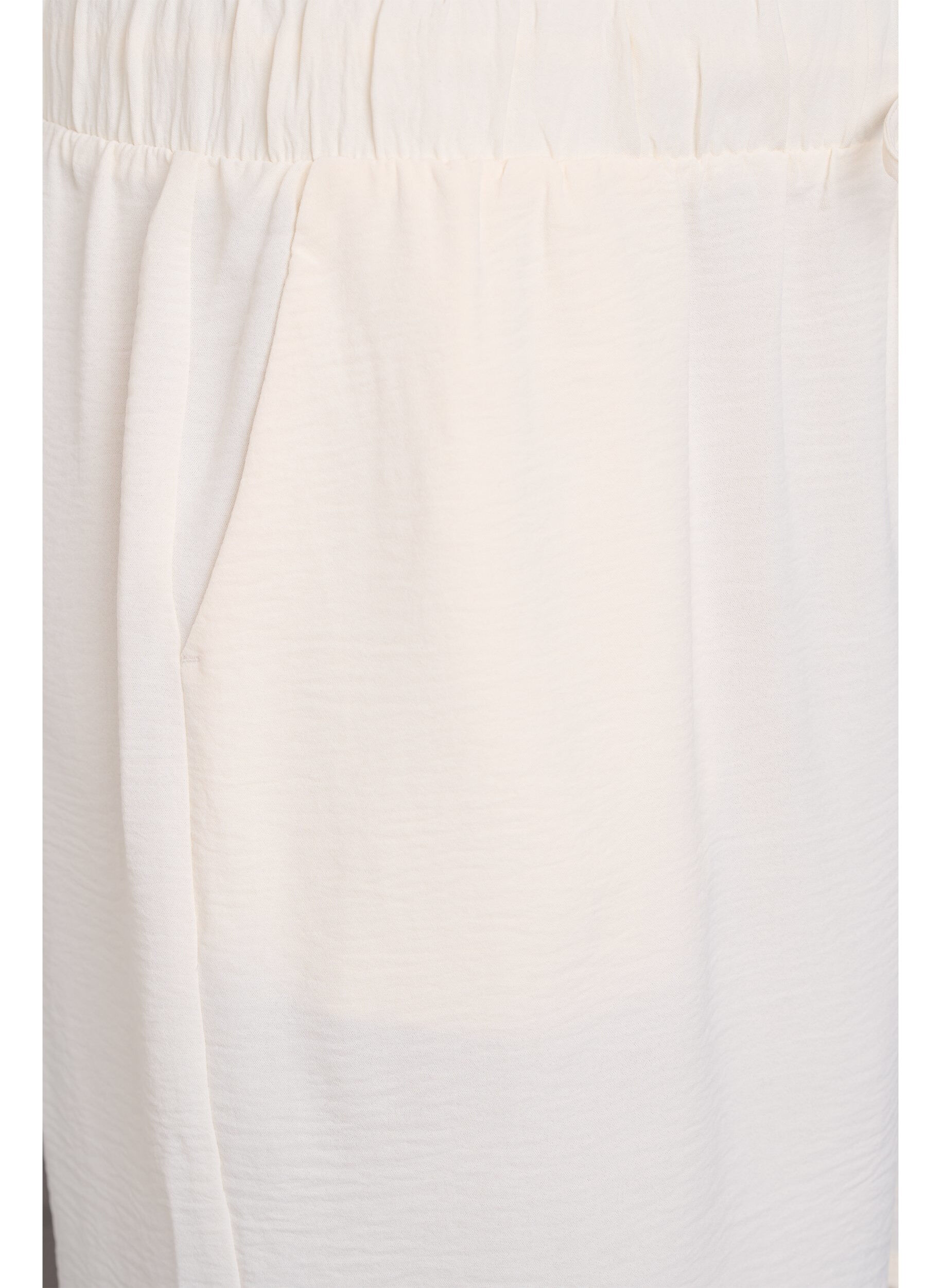 Zizzifashion Shorts with pockets and elastic waistband, Vanilla, Packshot image number 2