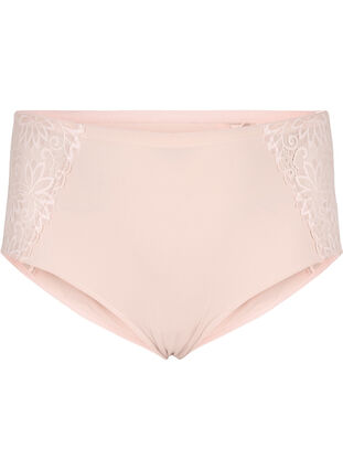 Hipster briefs with regular waist and lace, Pink Tint, Packshot image number 0