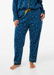Printed cotton night trousers, Blue Opal AOP, Model image number 2