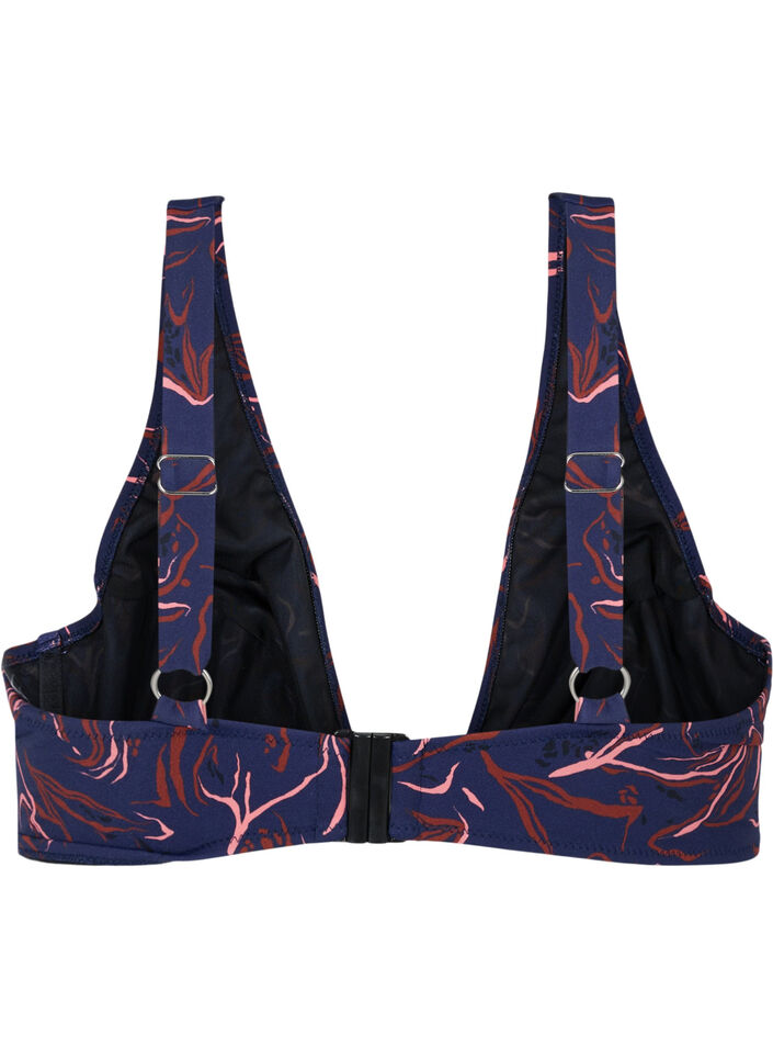 Printed bikini top with underwire, Graphic Print , Packshot image number 1