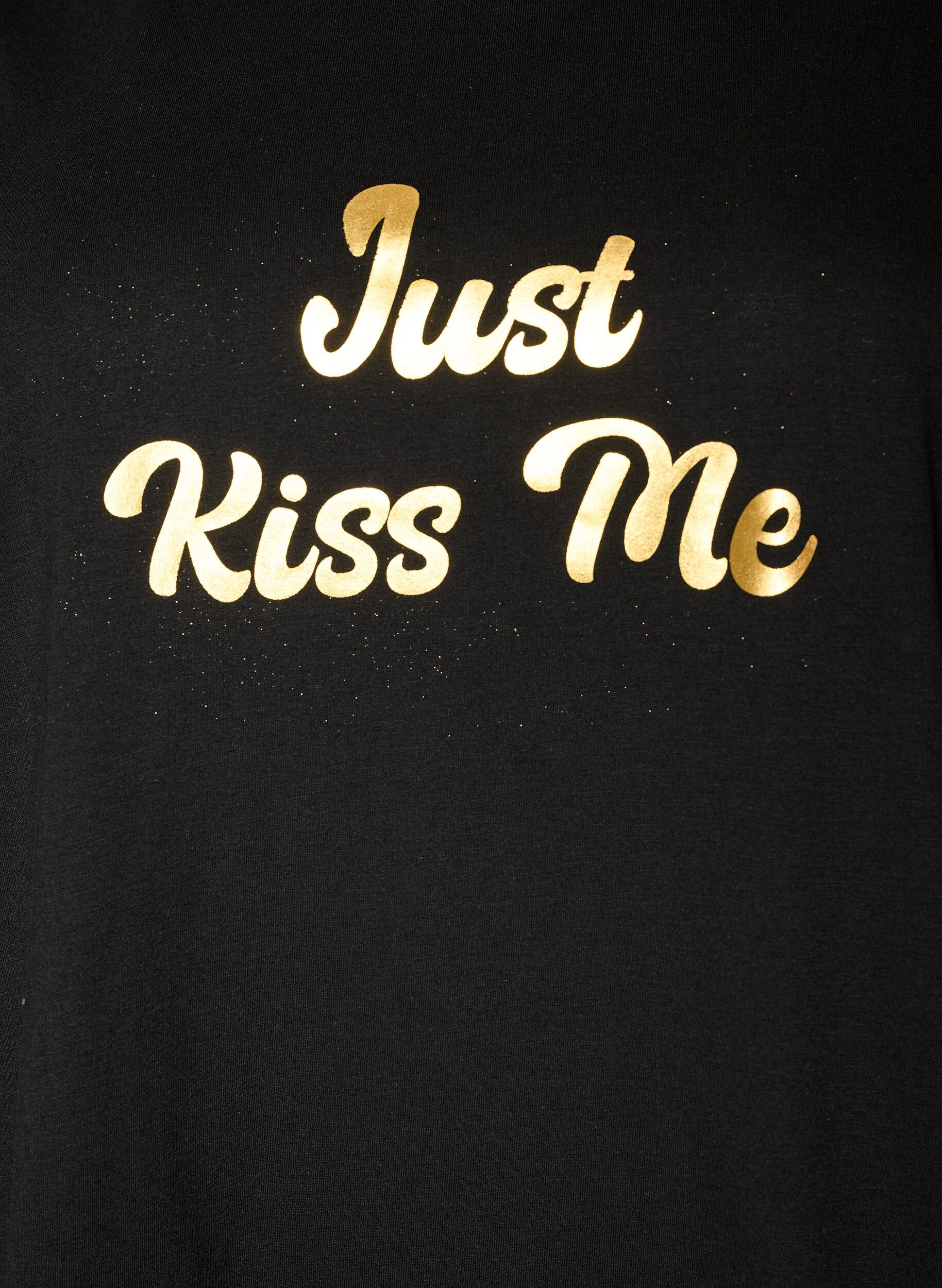 ZizzifashionT-shirt with motif, Black, Packshot image number 2