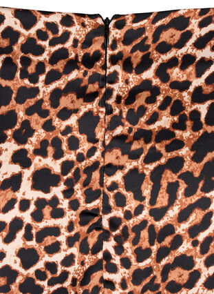 Leopard print skirt with slits, Leopard AOP, Packshot image number 2