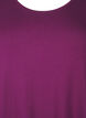 Short sleeve viscose nightgown with back detail, Purple, Packshot image number 2