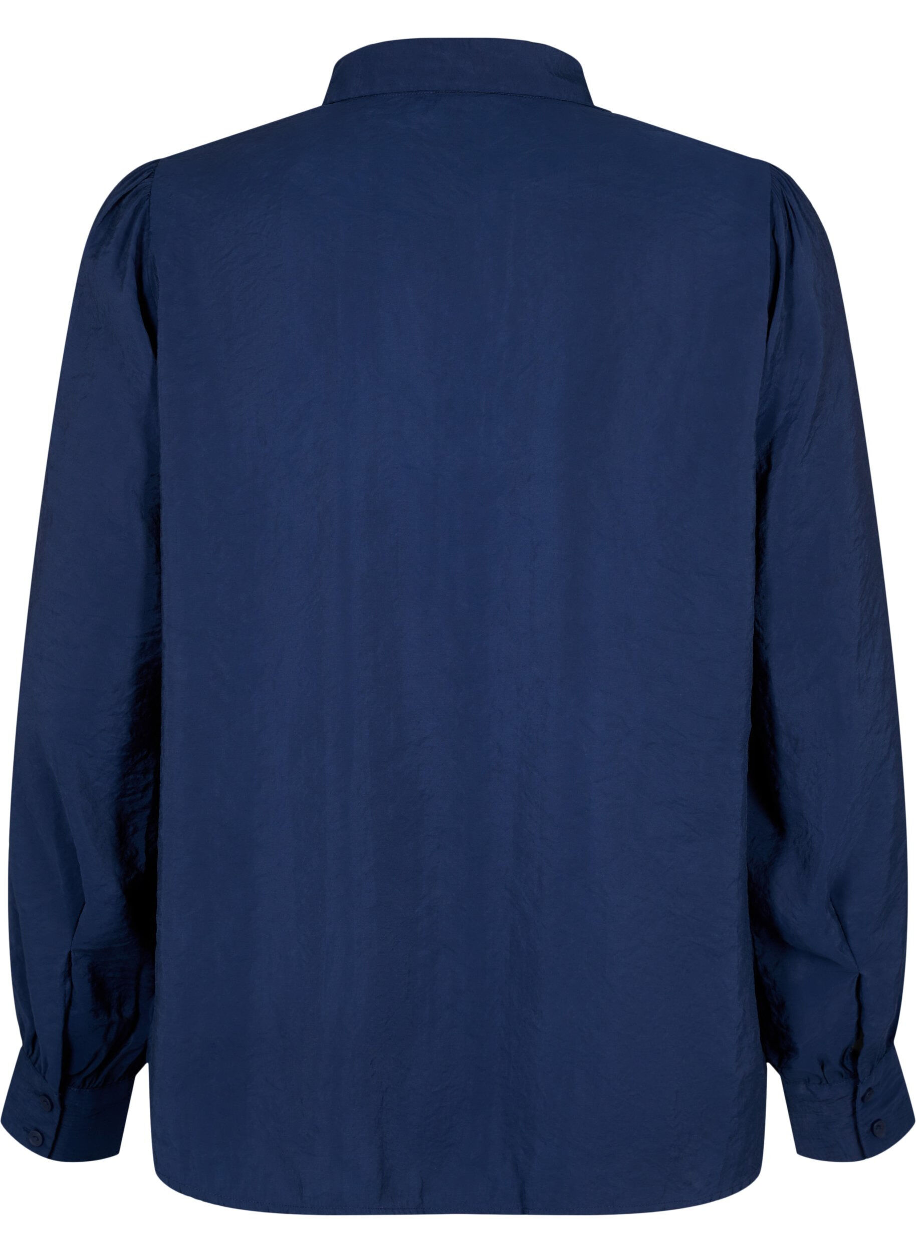 Zizzifashion Long-sleeved shirt in TENCEL&trade; Modal, Navy Blazer, Packshot image number 1