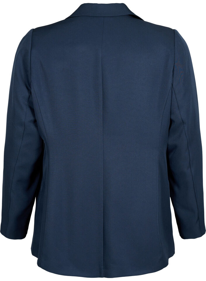 FLASH - Simple blazer with button, Blue, Packshot image number 1