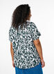 FLASH - Short sleeve viscose blouse with print, Green, Model image number 2