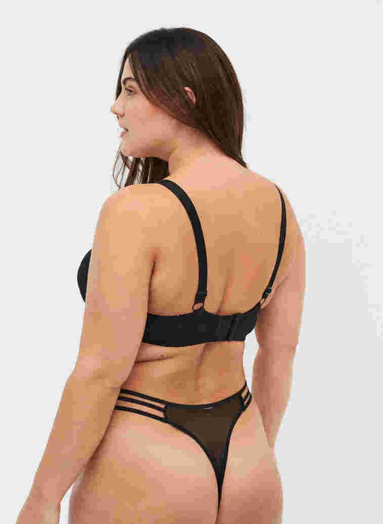 Figa underwired bra in mesh, Black, Model image number 1
