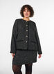 Short boucl&eacute; skirt, Black, Model image number 0