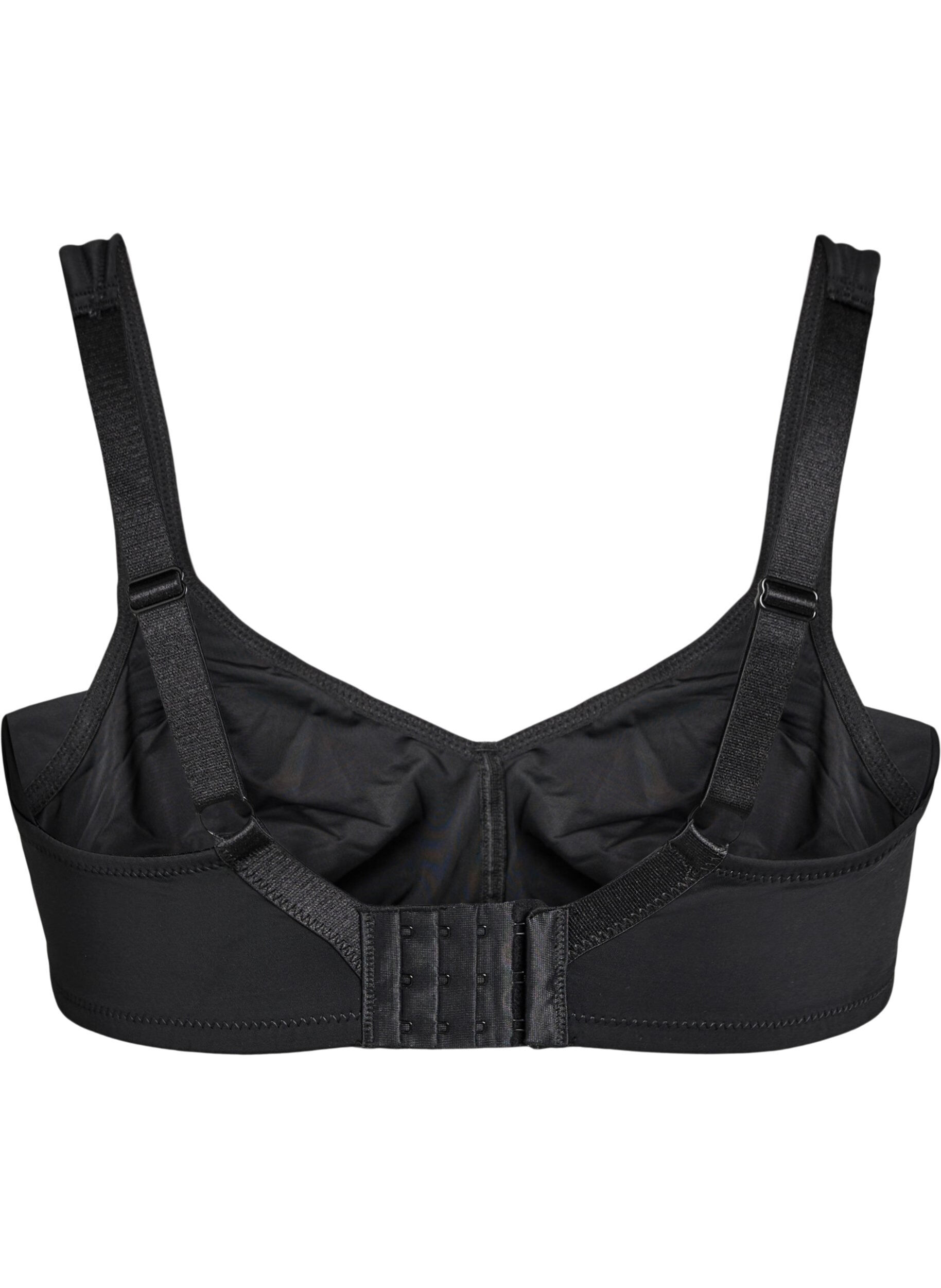 ZizzifashionComfort bra with padded straps, Black, Packshot image number 1