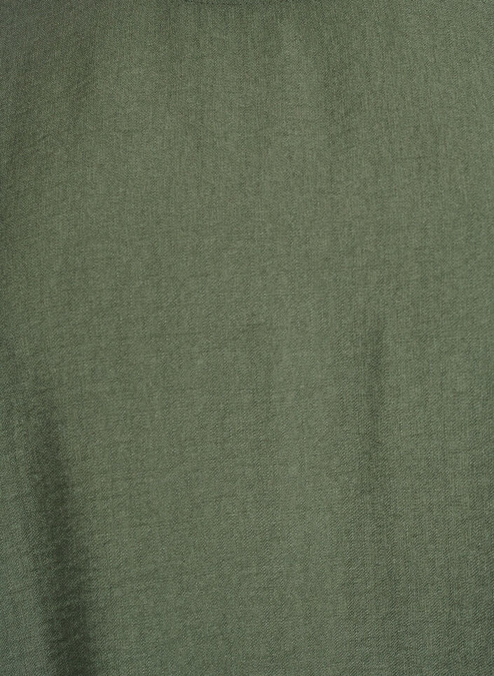 Viscose blouse with 1/2 sleeves, Green, Packshot image number 2