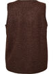 Fleece vest with press buttons and side pockets, Brown, Packshot image number 1