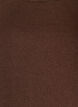 Fine-knit blouse with short sleeves, Brown, Packshot image number 2