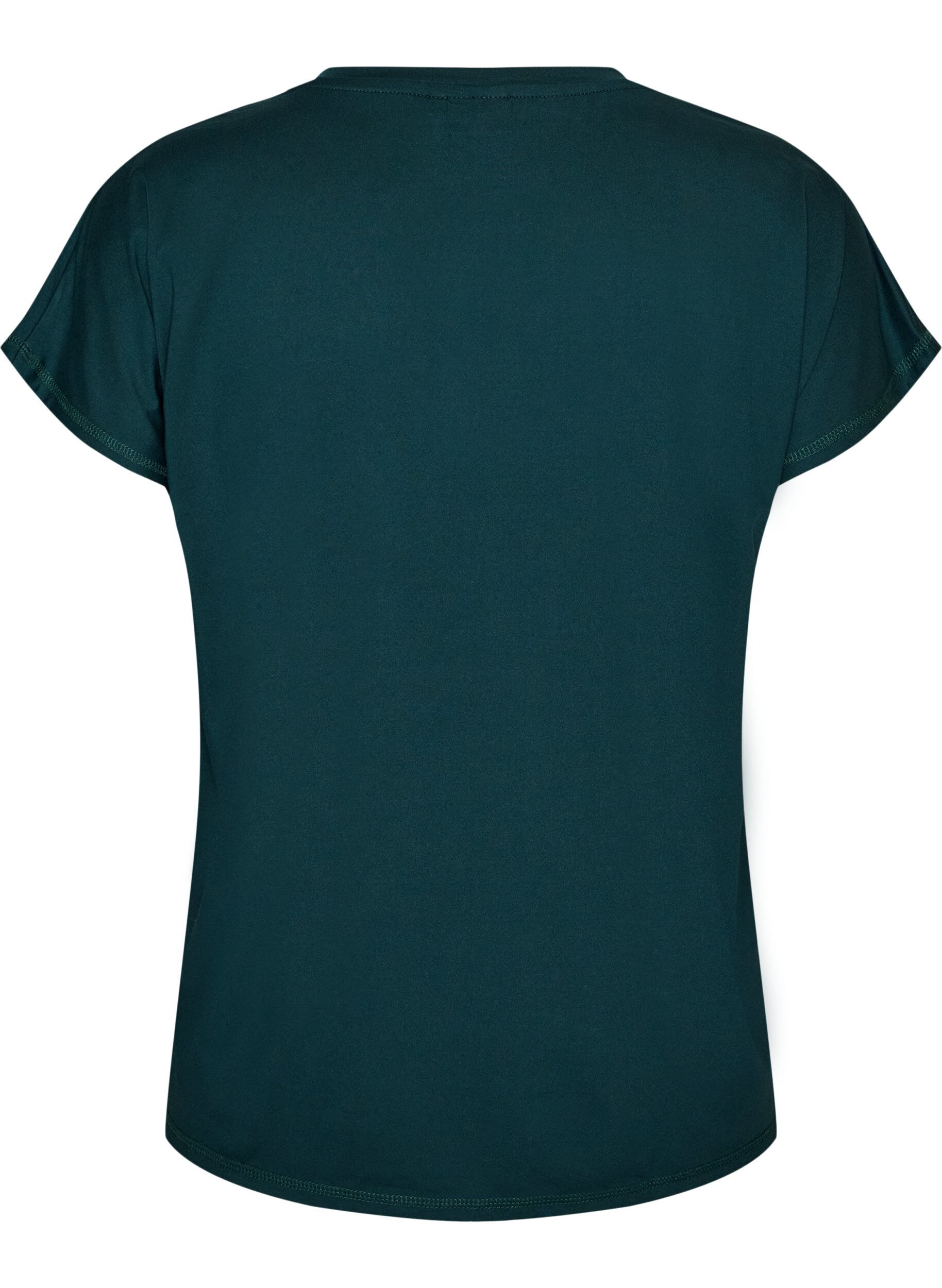 ZizzifashionLoose training t-shirt with V-neck, Green, Packshot image number 1