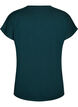 Loose training t-shirt with V-neck, Green, Packshot image number 1