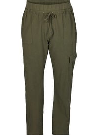 Loose cargo trousers in cotton