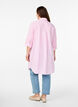 Long striped shirt with 3/4 sleeves, Pink, Model image number 2