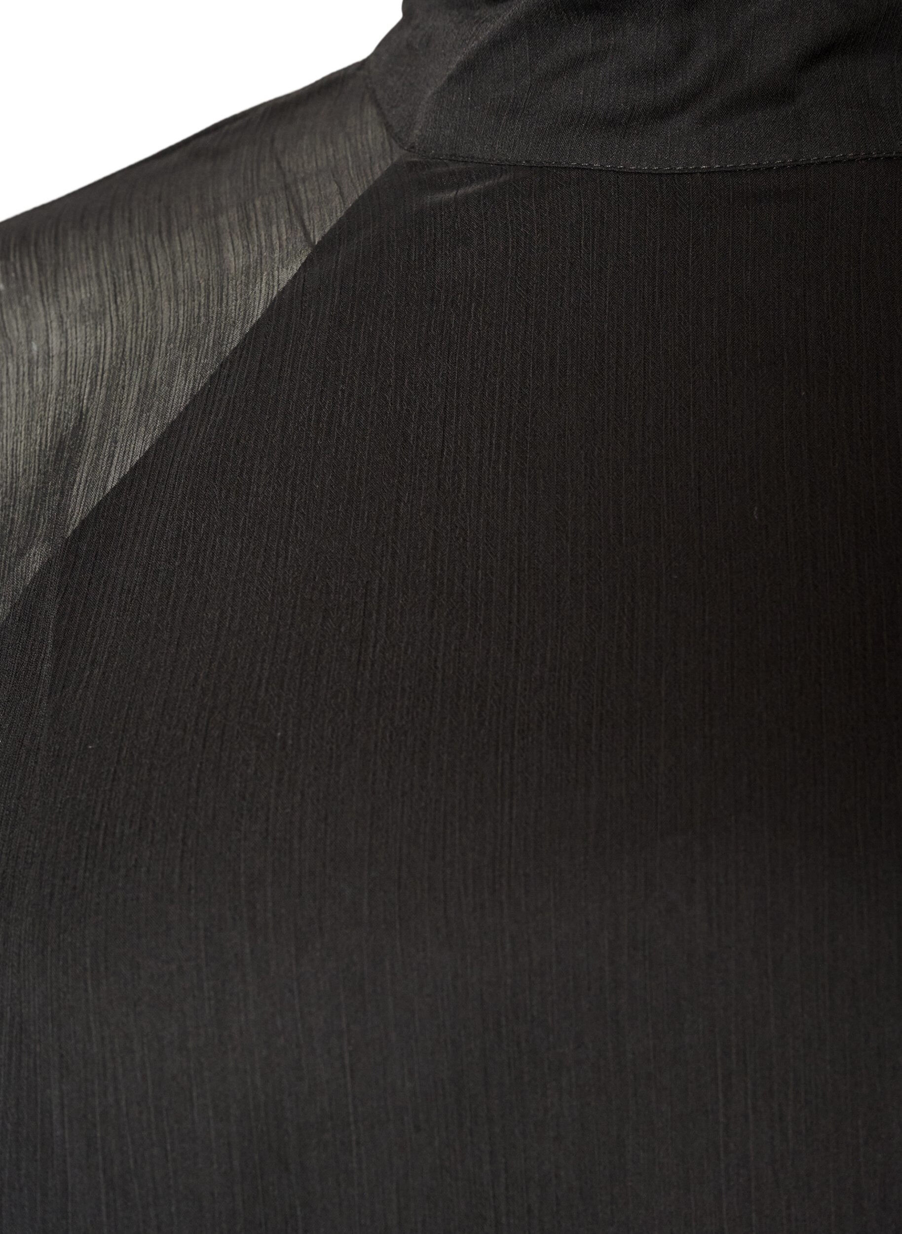 ZizzifashionKnee-length chiffon dress with sheer cape, Black, Packshot image number 2