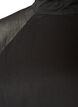 Knee-length chiffon dress with sheer cape, Black, Packshot image number 2