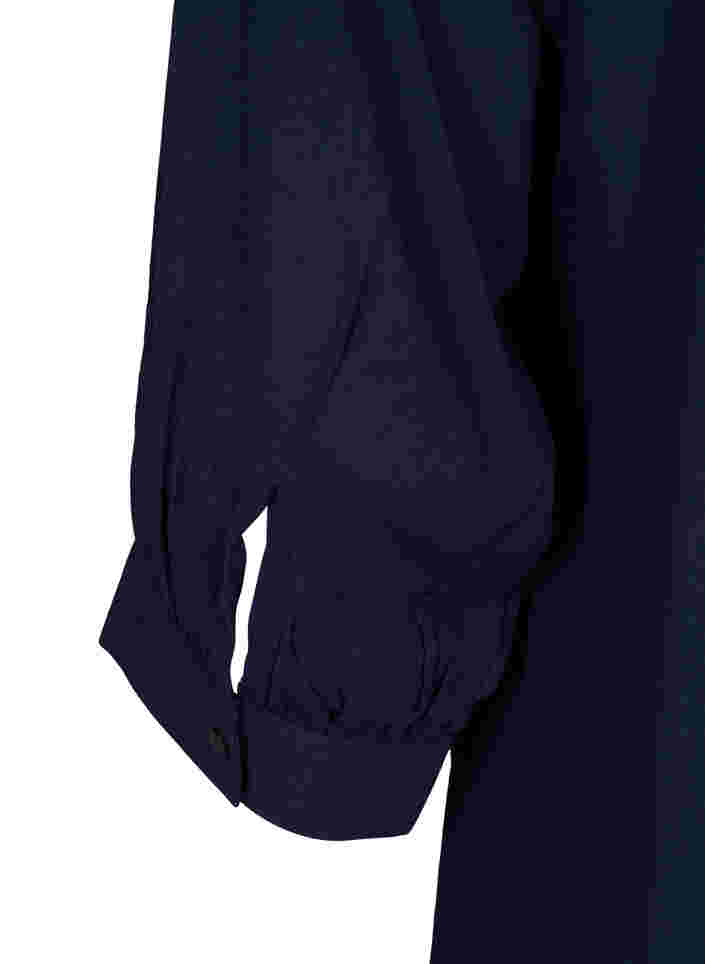 Viscose tunic with 3/4 sleeves, Navy Blazer, Packshot image number 3