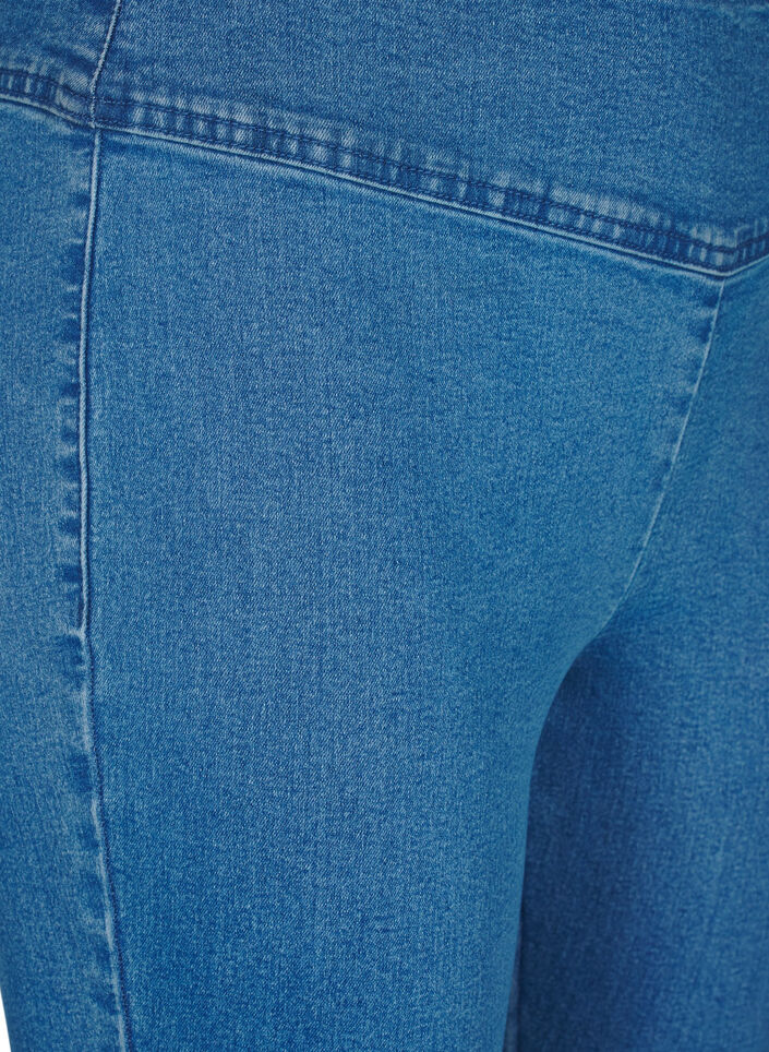 Stretchy jeggings with a high waist, Light Blue, Packshot image number 2