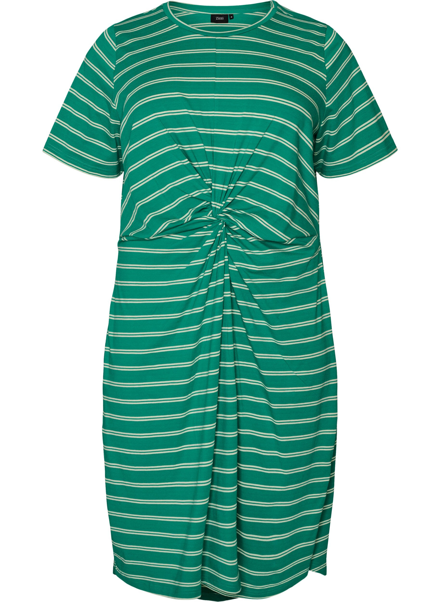 Cotton dress with twist detail
