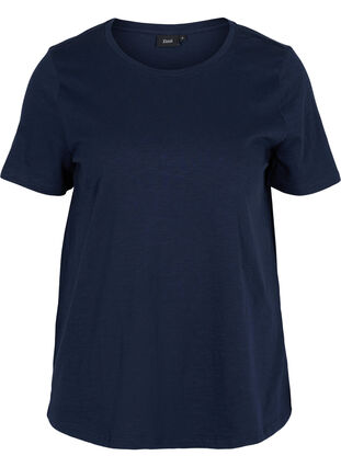 Basics cotton t-shirt 2-pack, Rosebloom/Navy B, Packshot image number 3